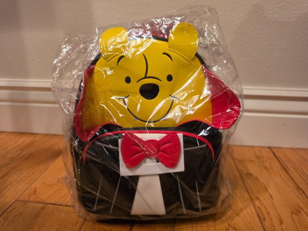 Loungefly Disney Vampire Winnie the Pooh Cosplay Mini Backpack Dracula Halloween